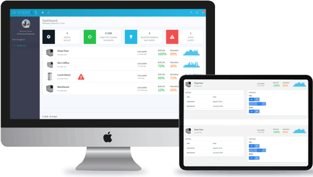 The Air Sniper Dashboard Image